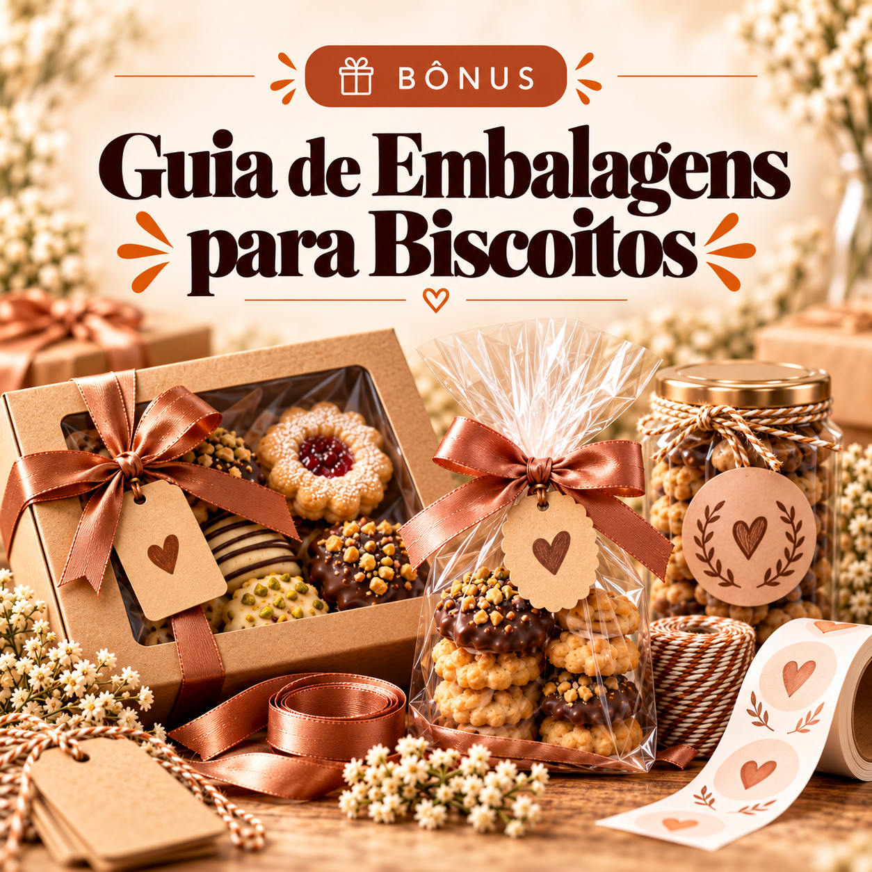 Capa do bônus Guia de Embalagens para Biscoitos