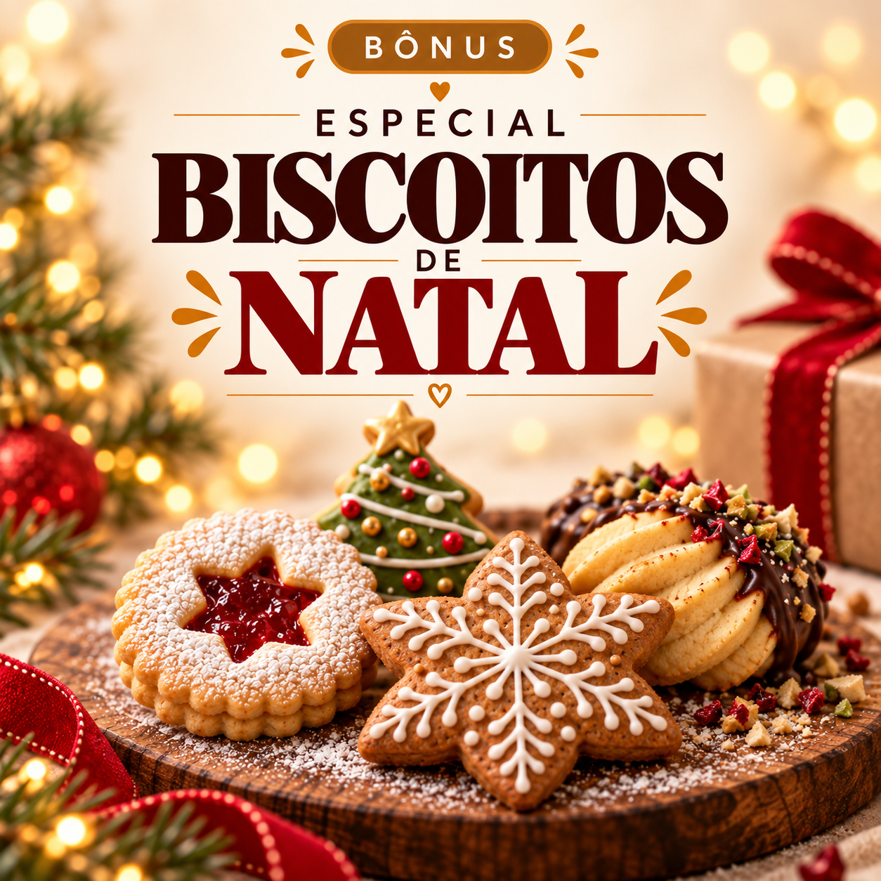 Capa do bônus Especial Biscoitos de Natal